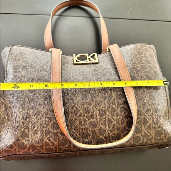 Calvin Klein Brown Logo Tote - Picture 2 of 7